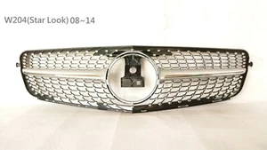 Front Grille Iridium Silver Star Look Fit For '2007~'2014 Benz W204 C Class - Imagen 1 de 1