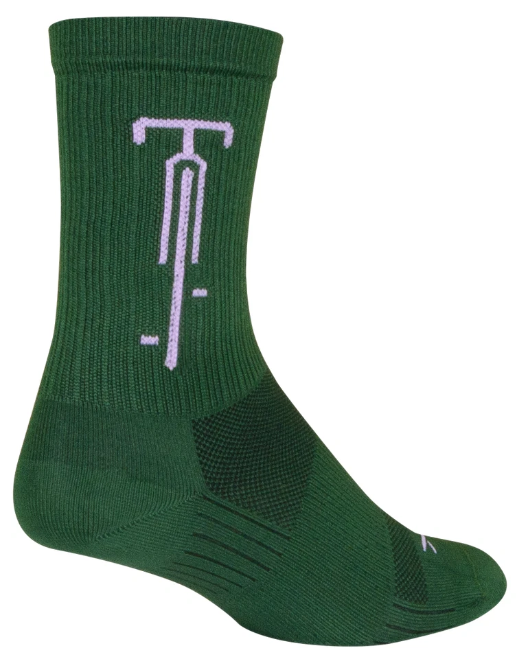 Socks - SockGuy - Steady Green L/XL 6" SGX Cycling/Running NEW - Image 1 of 4