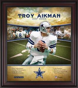 Troy Aikman Dallas Cowboys Framed 15x17 Hall of Fame Career Profile
