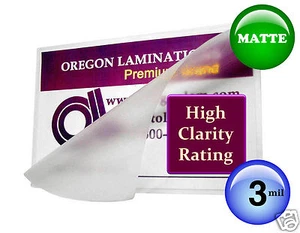 Matte/Matte Letter size Hot Laminating Pouches 3 Mil 9 x 11.5 [25/pack] 9x11.5 - Picture 1 of 8