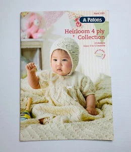 Patons Heirloom Baby Knitting Pattern Book 1283 - 10 Designs 0-12 Month 4 Ply - Picture 1 of 20