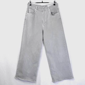 Rag & Bone Jeans Womens Sz 31 Andi High Rise Ankle Wide Leg Light Grey Stretch - Picture 1 of 10
