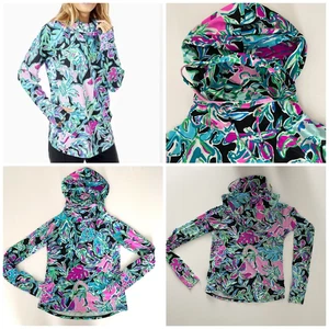 Lilly Pulitzer hooded Popover XS Lets get wild ChillyLilly Lilblock UPF 50+ New - Picture 1 of 7