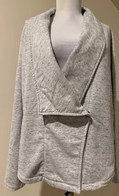 ANTHROPOLOGIE Saturday/Sunday Sweatshirt Jacket Shirt  - Sz Large - Image 1 of 4