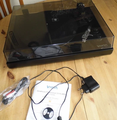 Vieta VH-TT 600 BK  - Plattenspieler mit eingebautem Phonovorverstärker - Bild 1 von 4