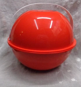 Vintage rot INGRID PARTY BALL Picknick Set Teller, Schüsseln & Tablett ~ TOP / KOMPLETT - Bild 1 von 11
