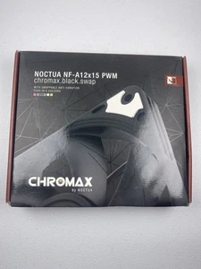 Noctua NF-A12x15 PWM Chromax Black Premium Quiet Slim Fan, 4-Pin 120x15mm - Afbeelding 1 van 6