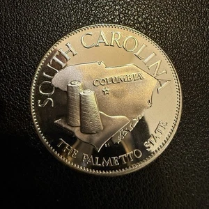 State of SOUTH CAROLINA .925 SILVER PROOF ROUND, Franklin Mint J17519 - Picture 1 of 2