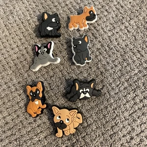 Croc Jibbitz Silicon ~ lot of 7 - Dogs - # 1009 - Picture 1 of 1