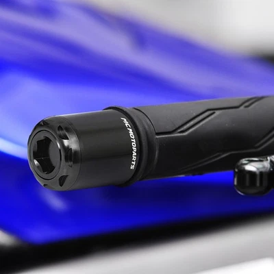 Enchufes extremos de barra negros MSHINE para Kawasaki Ninja 650R 17 18 Foto 1 de 4