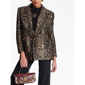 Balmain sequin-embellished double-breasted jacket FR40/US8 - Picture 1 of 14