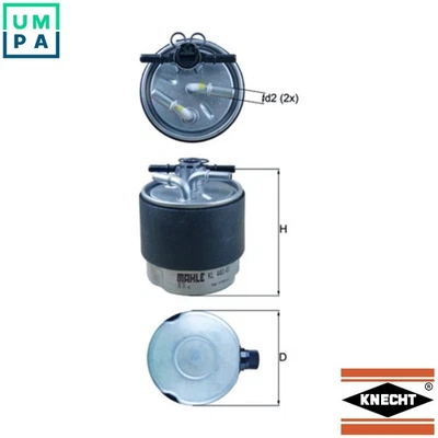 FUEL FILTER KL 440/41 FOR NISSAN DUALIS QASHQAI/+2 K9K282/292 1.5L M1D 2.0L 4cyl - Image 1 of 4