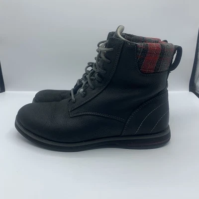 LL Bean EE. UU. Talla 7 M Para Mujer Carbón Park Ridge Con Cordones con Botas a Cuadros Rojas Foto 1 de 4