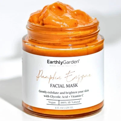 NUEVO CON ETIQUETAS ~ Mascarilla facial exfoliante enzima calabaza tratamiento facial natural Foto 1 de 4