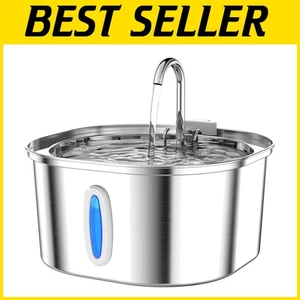 Ultra-Quiet 3.2L Stainless Steel Pet Fountain for Hydration & Healthy Living - Picture 1 of 11