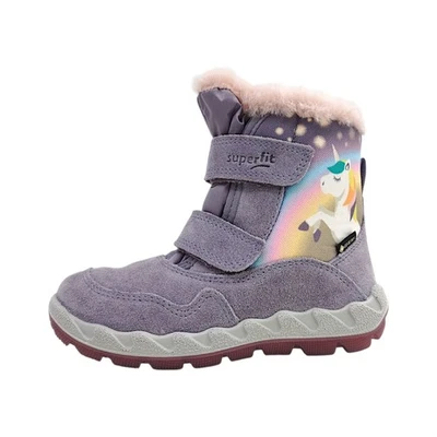 Superfit ICEBIRD Kinderschuhe Mädchen Winterstiefel Klettstiefel Violett Freizei