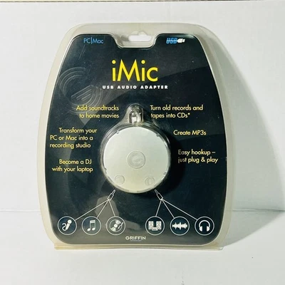 NEW Griffin iMic USB Audio Adaptor MAC or PC  - Image 1 of 2