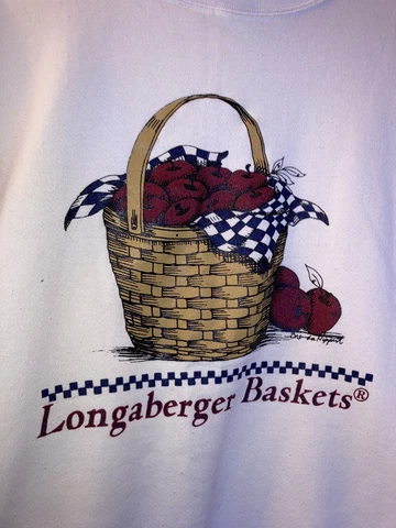 VINTAGE LONGABERGER BASKETS APPLE SWEATER SIZE LARGE ART RETRO PICNIC RARE Cover