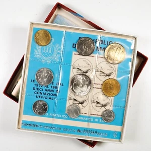 SAN MARINO Serie annuale 1981 con 500 Lire in argento - Picture 1 of 2
