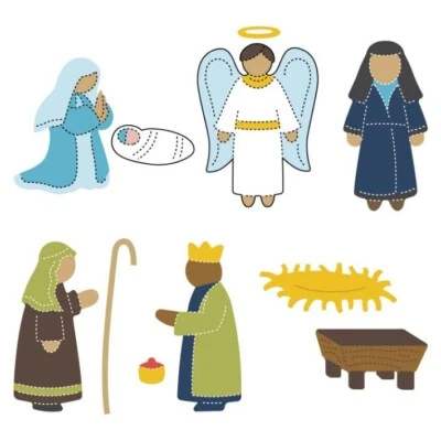 Juego de 6 troqueles AccuCut DS118L Belén #2 6 troqueles NUEVO venta al por menor $440 - ¡EN VENTA!! Foto 1 de 3