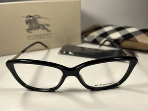 Nuevas gafas Burberry 2170 3001 marcos negros mate/brillante 54/15 estuche a cuadros - Imagen 1 de 8