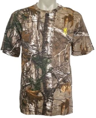 Men's Browning Hell's Canyon Basics Real Tree Xtra Pattern Camo T-Shirt - Image 1 of 4