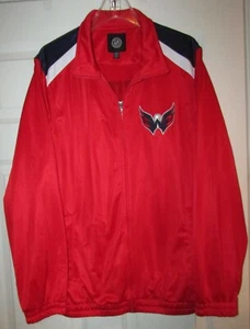 NHL Washington Capitals Caps Full Zip Track Jacket Size Small EUC - Picture 1 of 5