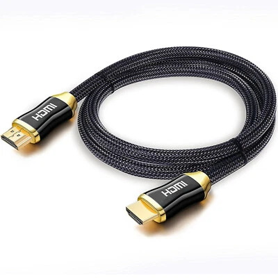 Premium 4K HDMI Cable v2.0 High Speed Lead 2160p 1080p3D HDTV UHD ARC PS4 5m UK - Image 1 of 4