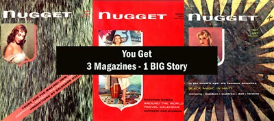 3 1957 Nugget Magazines - 3 Part Series With 17 Pages of Salvador Dali Predicts - Image 1 of 4