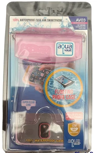 AquaVault 100% Waterproof Floating Smart Phone Case & Money Pouch AV03 PINK - Picture 1 of 2
