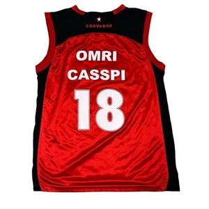 Converse Omri Caspi Israel Maccabi Tel Aviv Trikot Herren Medium Rot - Bild 1 von 10