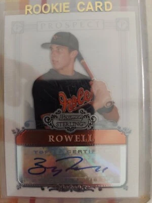 2006 Bowman Sterling Prospect Billy Rowell Auto BSP-BR - Image 1 of 2