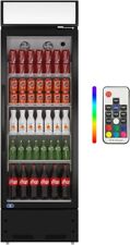 Merchandiser Commercial Refrigerator Glass Door Display Beverage Cooler 11 Cu.ft