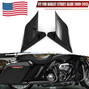 Black Fit For Harley Street Road Glide 2009-2013 Stretched Extended Side Cover - Picture 1 of 13