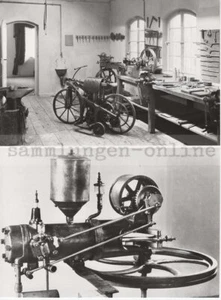 GOTTLIEB DAIMLER Reitwagen 1885 KARL BENZ Motor 1886 Fotographie Automobil - Picture 1 of 2