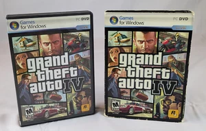 Grand Theft Auto IV (Windows PC DVD) Complete w/ Poster Map Game GTA 4 2 Discs - Picture 1 of 6