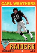 CARL WEATHERS APOLLO CREED 71 RAIDERS CUSTOM CARD ## BUY 5 GET 1 FREE ##### 