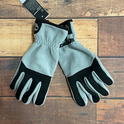 Guantes de pantalla táctil de poliéster gris/negro Timberland para hombre A1EH9 Foto 1 de 4