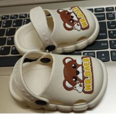 Mr Bear Niño Niño Niña Sandalia Antideslizante Zueco Informal Ropa de Verano Talla 4C (11,5 cm) Foto 1 de 4