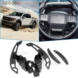 Magnetic Carbon For Ford F150 F-150 Raptor 2021+ Steering Wheel Paddle Shifter - Picture 1 of 11