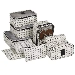 9pcs Packing Travel Cubes Laundry Pouches Makeup Toiletry Shoes Bag CHOOSE COLOR - Picture 1 of 15