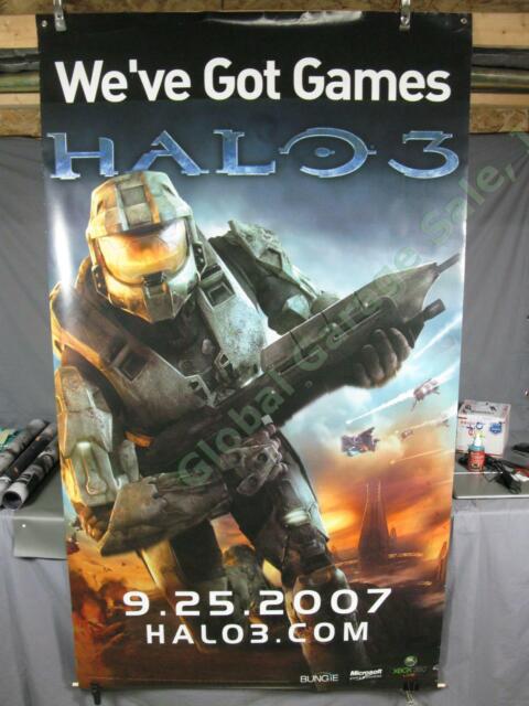 Set of 3 2019 XBOX One Game Pass 4'ft x 1'ft Cardstock Store Promo Poster  Banner