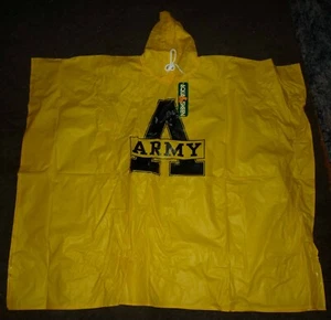 ARMY YELLOW PONCHO WITH TAGS ONE SIZE UNISEX - Picture 1 of 3