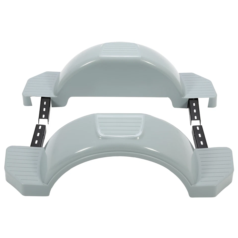 Set of 2 Single Axle Trailer Fenders For 13" Wheels Tire Skirt Boat (Gray) - Bild 1 von 4