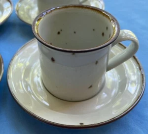 THREE Dansk Brown Mist Cup and Saucer Sets Niels Refsgaard Denmark - Picture 1 of 11