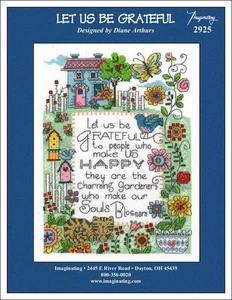 Let Us Be Grateful by Imaginating cross stitch pattern - Picture 1 of 2