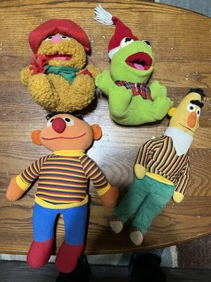 Vintage Lot Of 4- Sesame Street Plush Characters  - Image 1 of 4