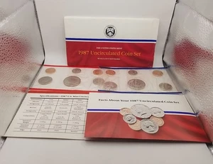 1987 P & D United States Mint Uncirculated Coin Set #4336 - Picture 1 of 17