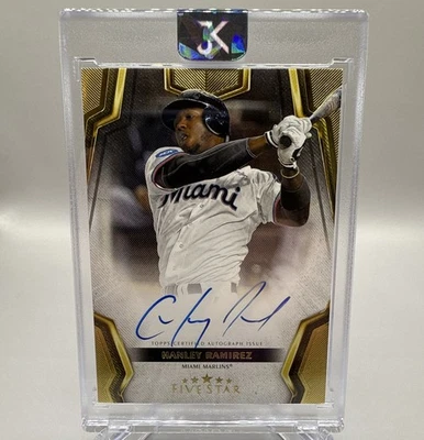 2024 Topps Five Star HANLEY RAMIREZ On Card Autograph FSA-HR - Miami Marlins  - Image 1 of 4