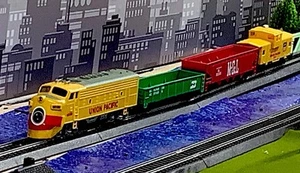 Bachmann “Modified” Challenger 00621 HO Scale Train - ENGINE & 3 CARS ONLY - Picture 1 of 10